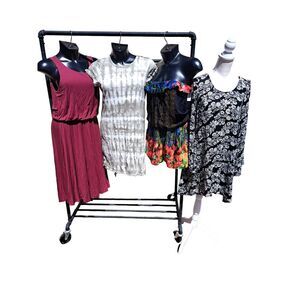 Spring Sale! Lot 28 is 3 fun Sz M dresses  1 off the shoulder tropical shorts